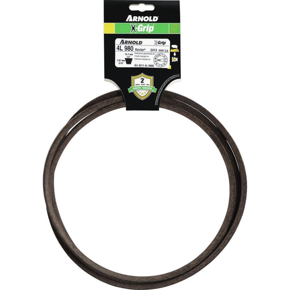 ARNOLD Courroie trapézoïdale x-grip v de type 4l980
