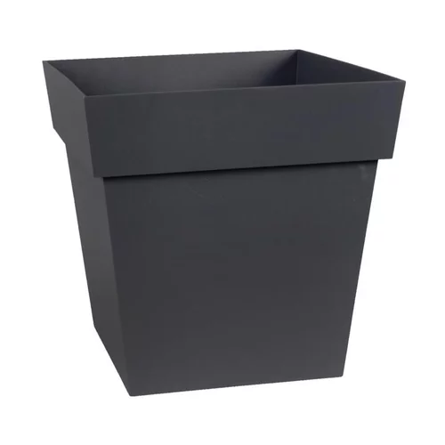 Moderne au jardin:Pot carre Toscane Gris anthracite L32 x l32 x H32