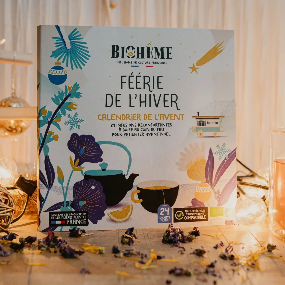CALENDRIER D'INFUSIONS BIOHÊME - FÉERIE DE L'HIVER NEIGE