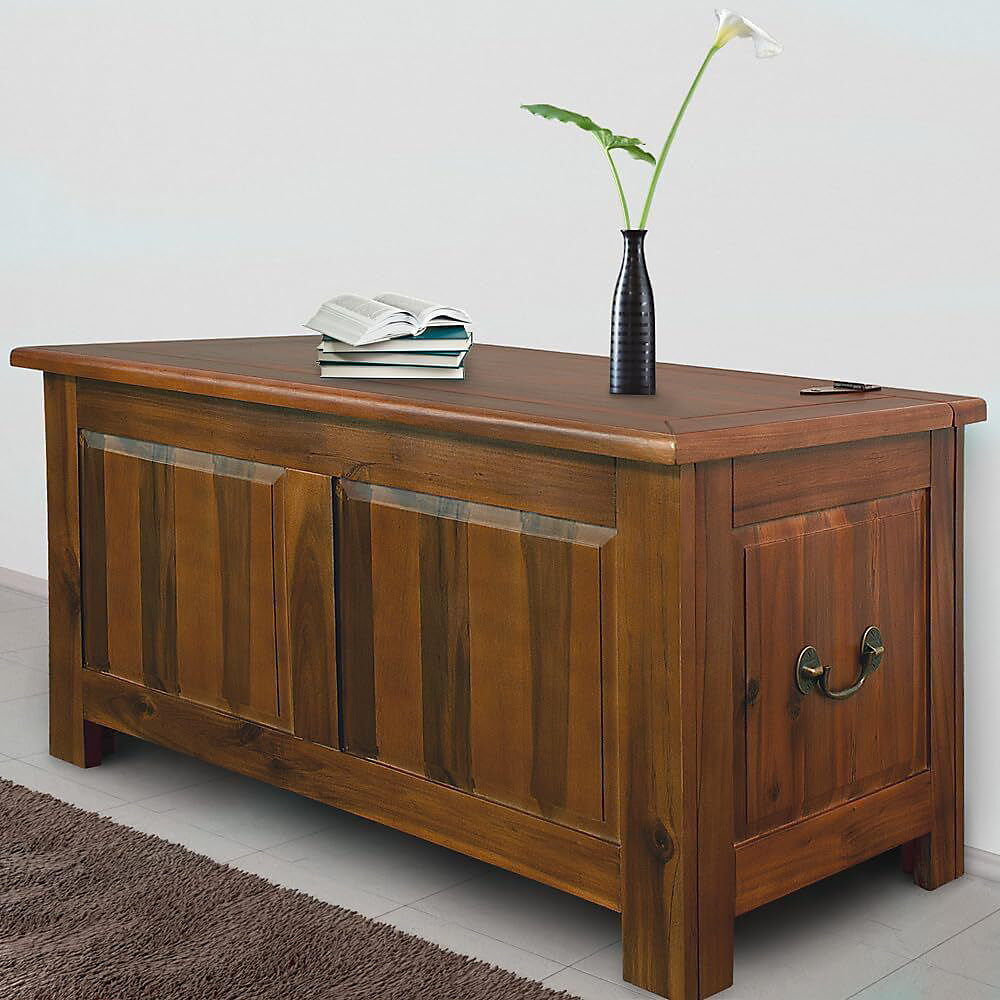 Coffre de jardin – Coffre de Rangement Extérieur Jardin en Bois Massif