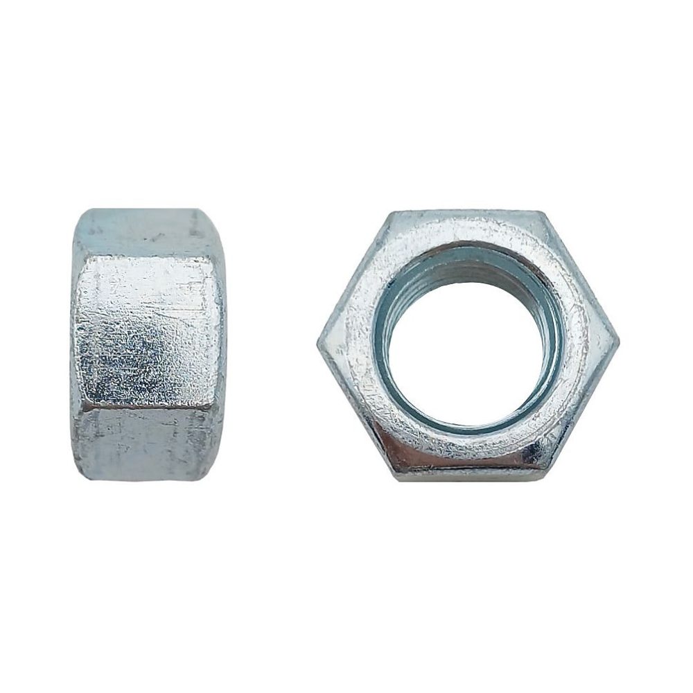 10 Ecrous Hexagonaux HU M27 mm – 4032, 8, Zingué blanc, D-Work