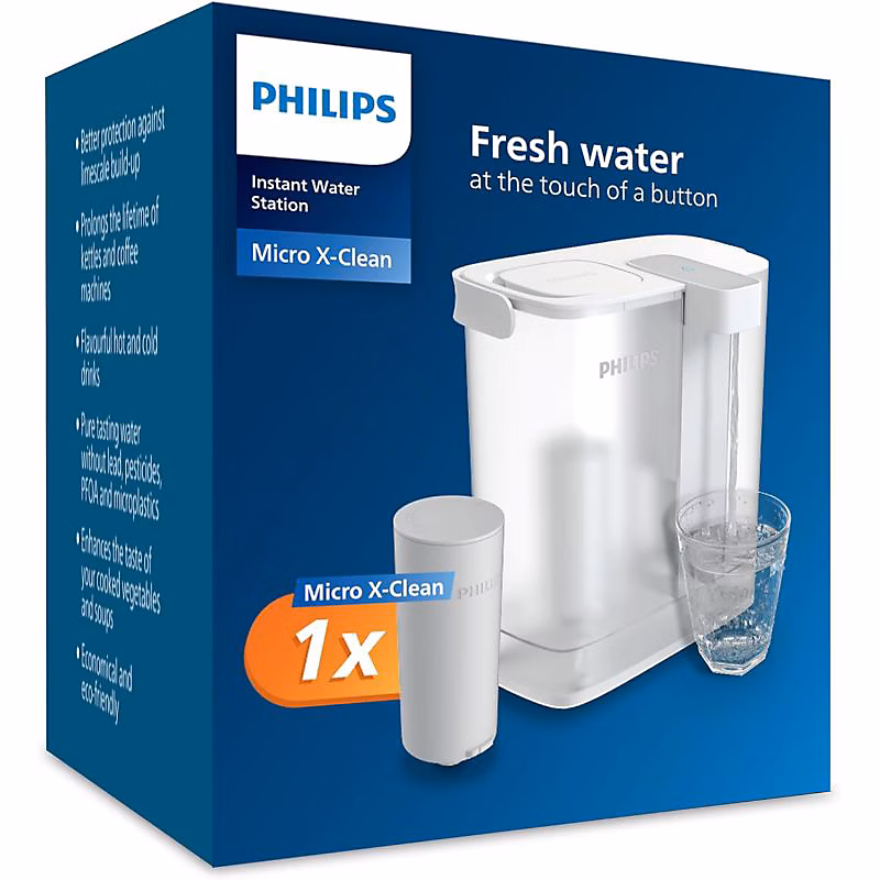 Carafe et pichet – Carafe filtrante instantanée avec 1 filtre inclus Philips PHAWP2980WH/24