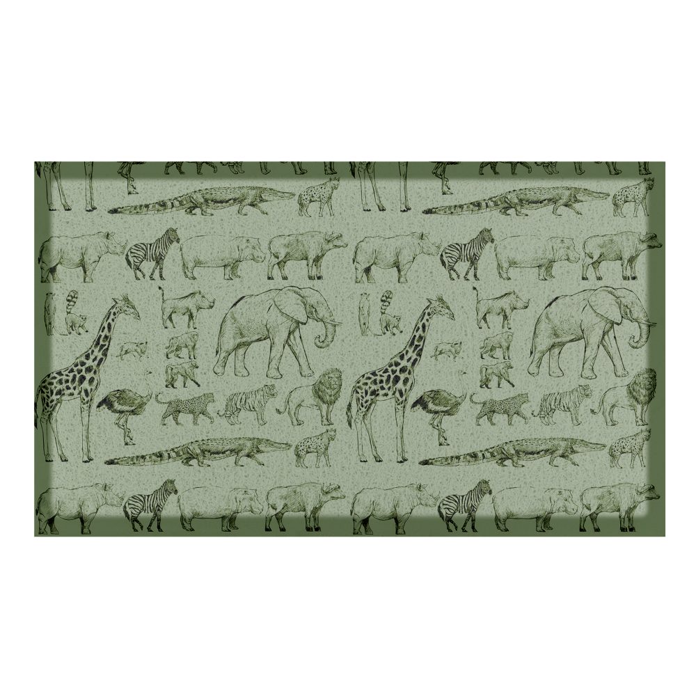 Paillasson Green African Animals Indoor & Outdoor (- 70 x 40 cm)