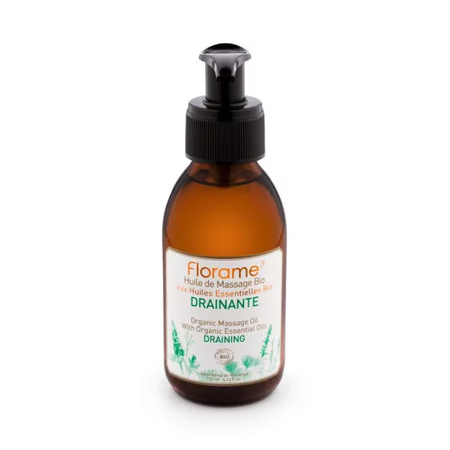 Une solution adaptée à l’extérieur:Huile de massage drainante 120 ml