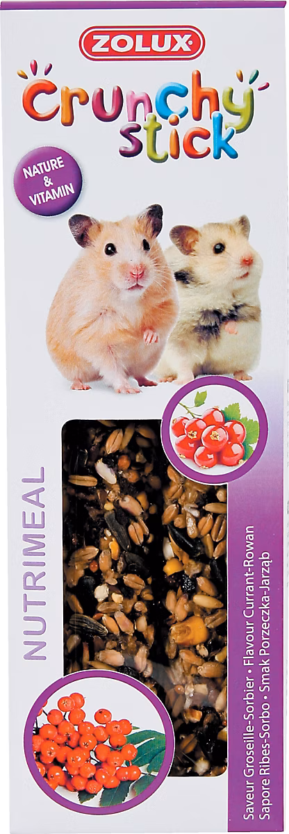 Rongeur – Crunchy stick hamster grosseille sorbier Zolux 115g