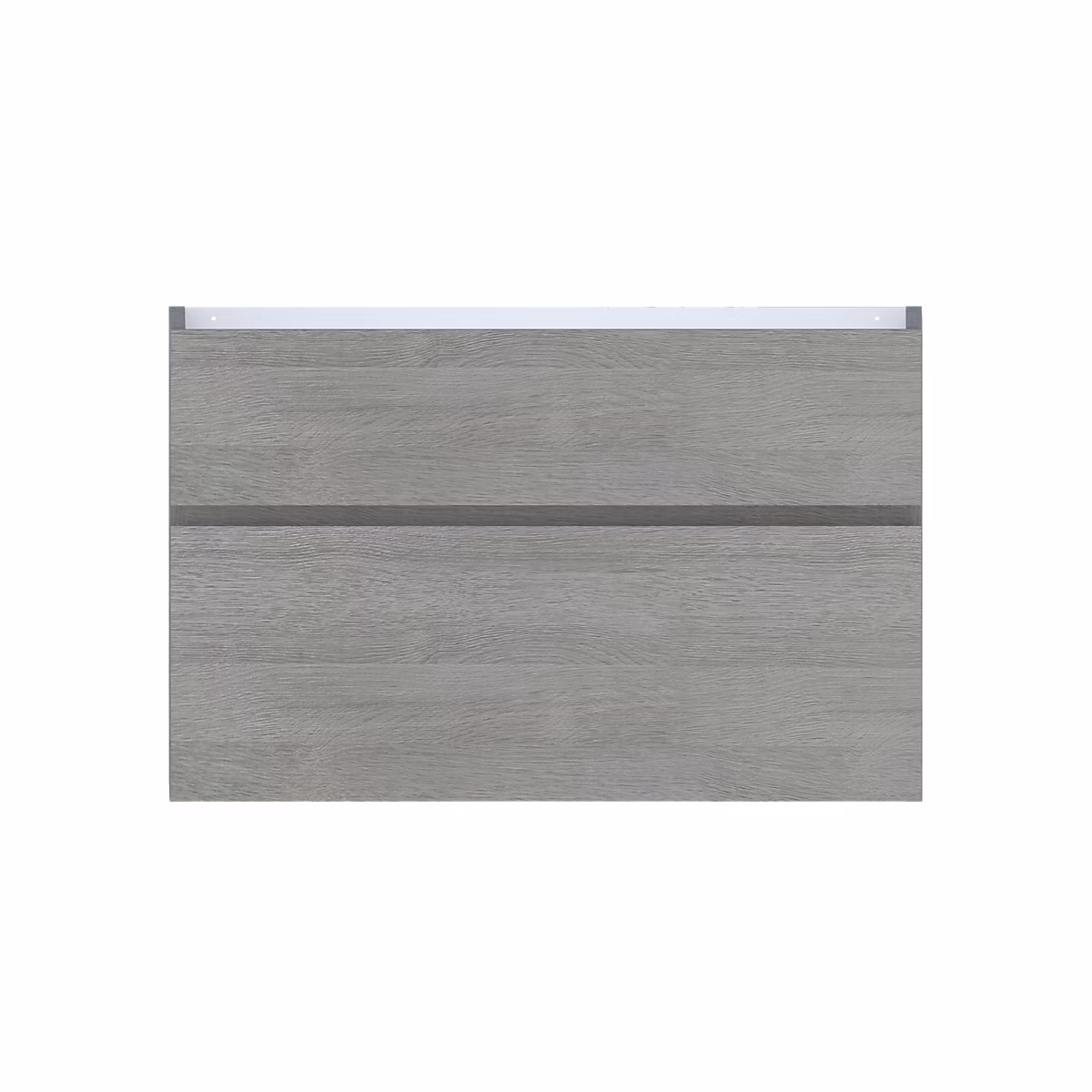 Meuble sous vasque faible profondeur l.90 cm – effet chêne clair, 2 tiroirs, Calao