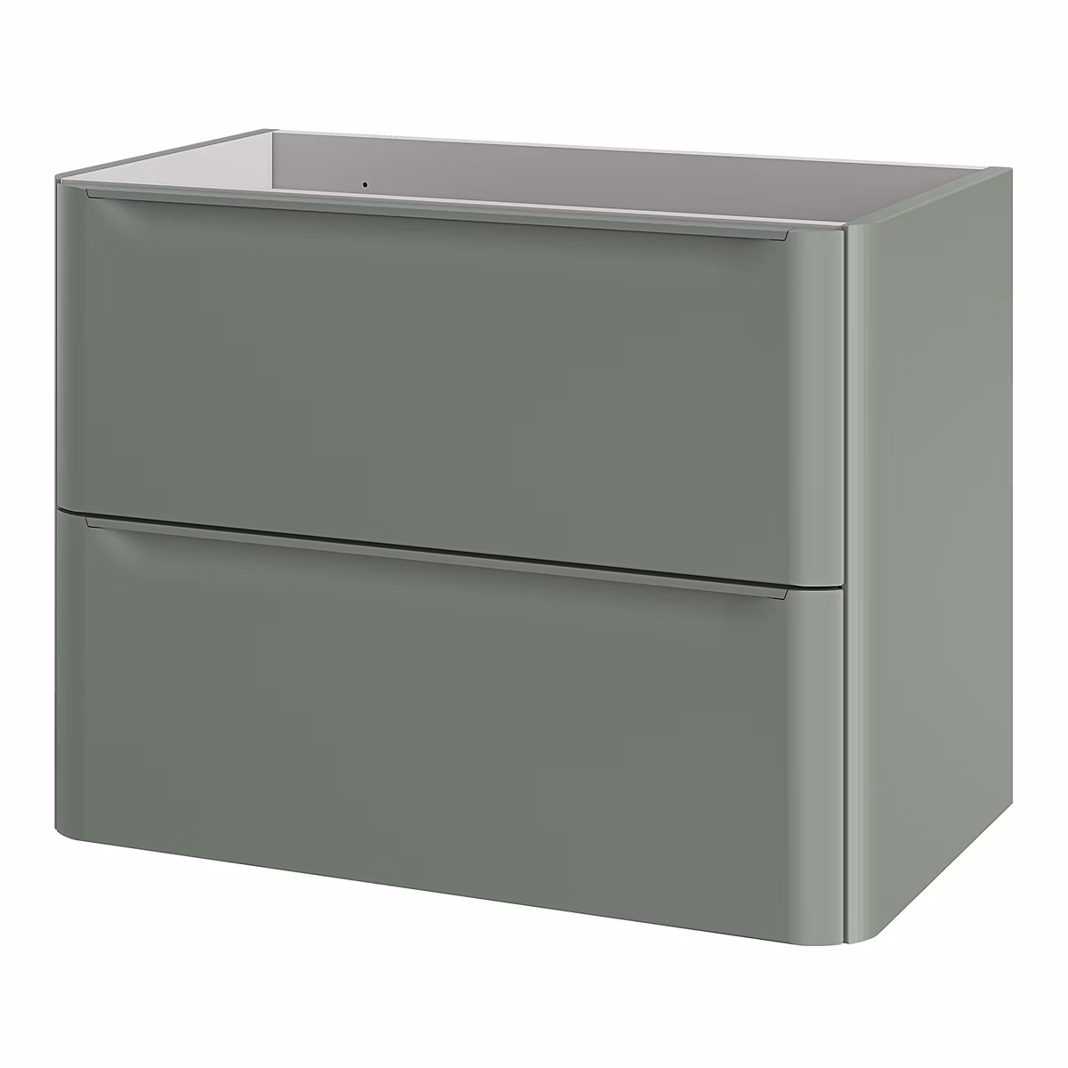 Meuble sous vasque suspendu vert l.80 x H.60 x P.45 – 6 cm GoodHome Nevado