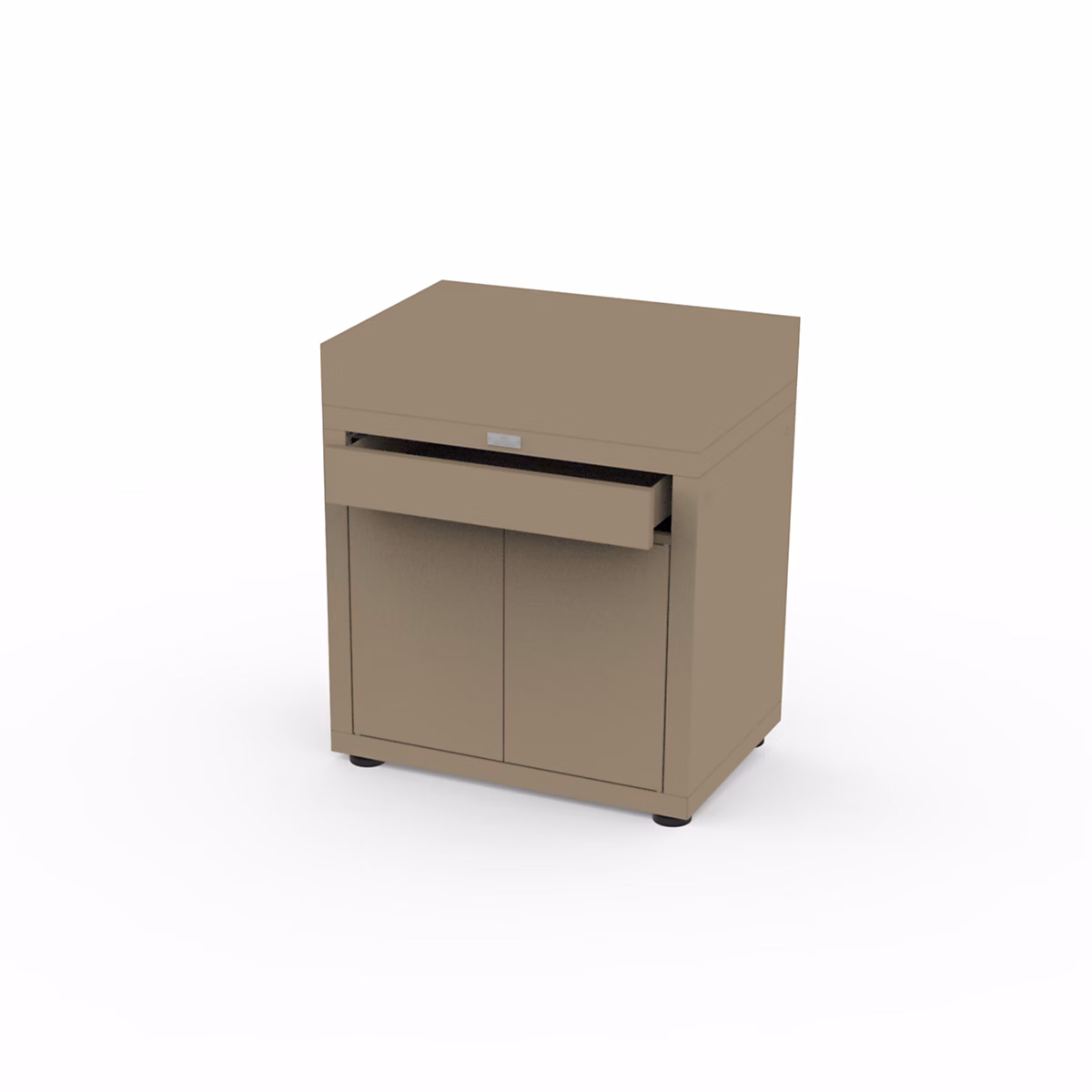 Meuble avec tiroir pour cuisine extérieure 80 × 55 cm taupe Le Marquier