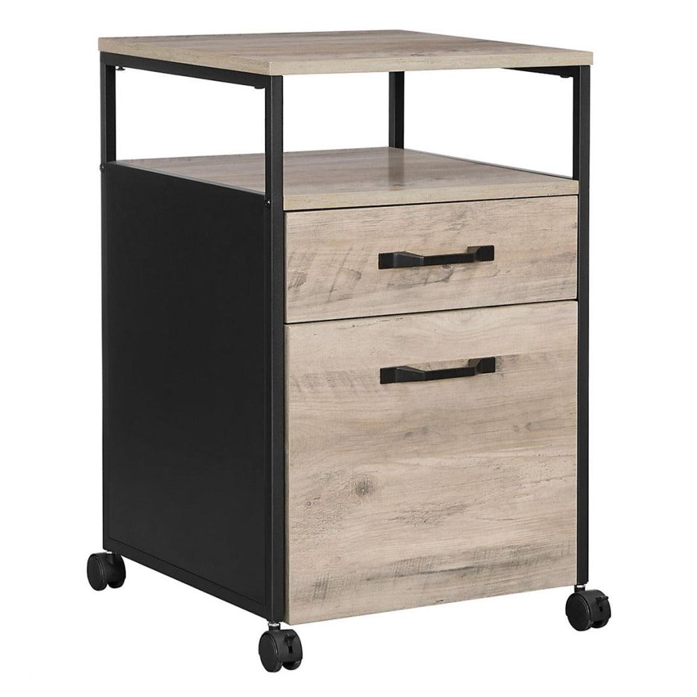Caisson de bureau 2 tiroirs placard noir Helloshop26 – Réf. AWPNTTOER8819993228