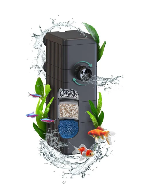 Adapté à vos extérieurs:Filtre interne pour aquarium jusqu'à 80 litres Bio Filter 300 coloris noir Aquatlantis