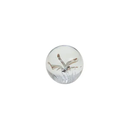 Plaisir dehors:Boule en verre sulfure Papillon - 8 x 8 x 8 cm