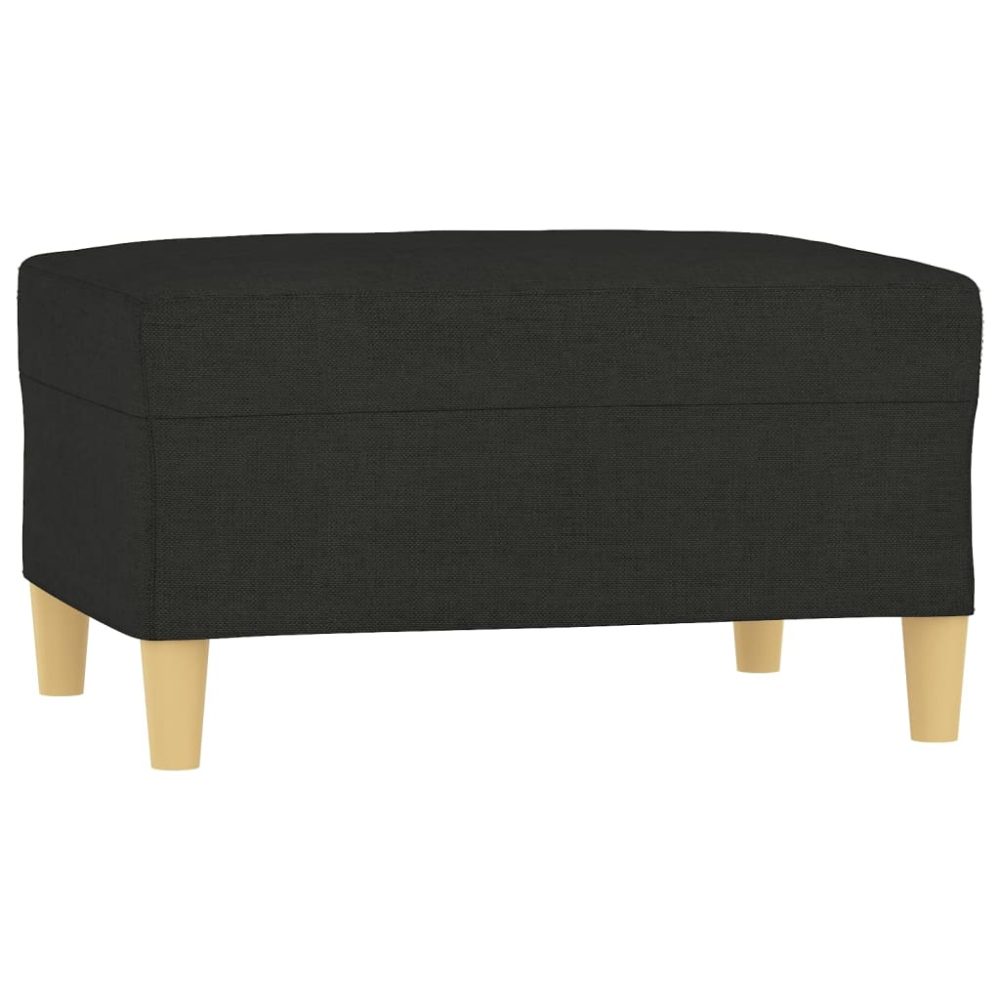 vidaXL Repose-pied Noir 70x55x41 cm Tissu