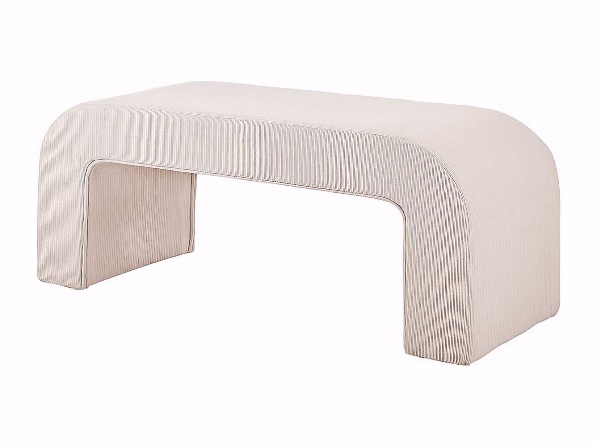 Banc en velours côtelé | Crème – CALVELO