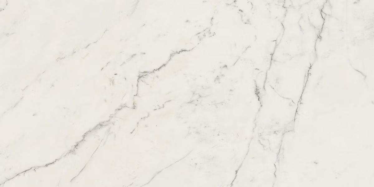 Carrelage effet Marbre Blanc Calacatta Extra 120x60x0 | 9 cm Mat Clarenza – Sol et mur intérieur (vendu par carton de 1 – 44 m²) – RO'