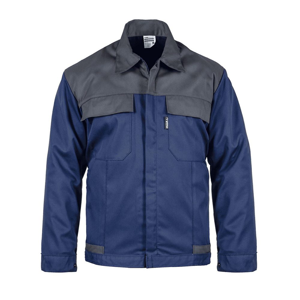 Blouson de travail Bleu marine Gris Taille XXL Veste Polyester / Coton 4 poches VITO – Réf. KLUADUYPW9989984682
