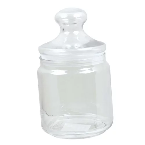 Pratique jardin:Pot bonbonnière coloris transparent en verre Ah Table - 0,75 L