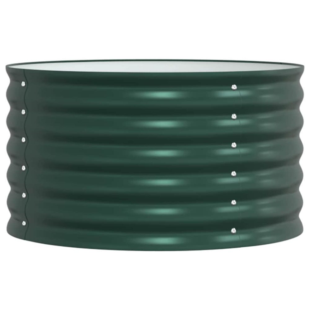 vidaXL Lit surélevé Vert 80 x 80 x 44 cm Acier