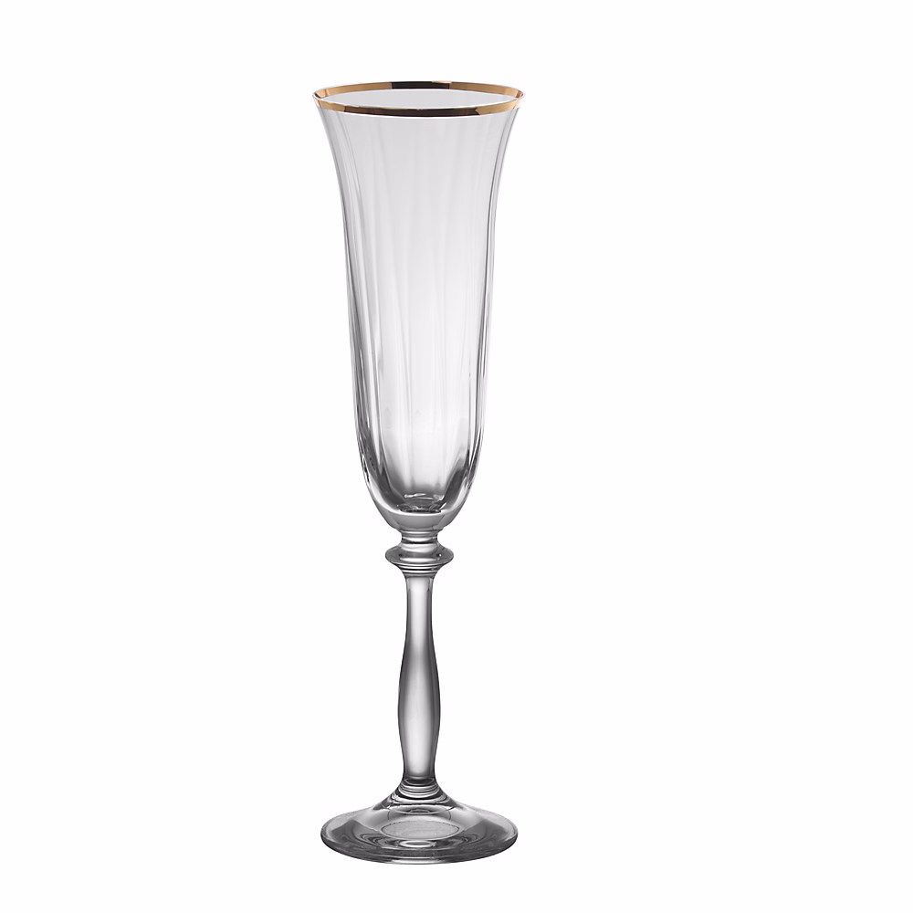 Boîte de 6 flûtes Angela filet or 19 cl – Réf. STROTZNGR4970469725