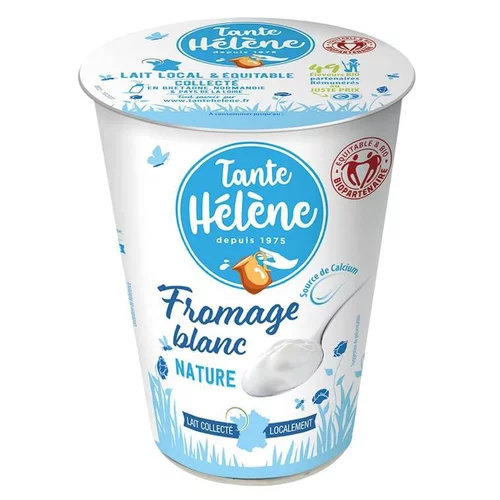 Le bon choix pour l’extérieur：Fromage blanc nature Tante Hélène - 400 g