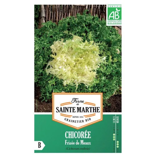 Pour faciliter la vie dehors:Graines de Chicorée frisée de Meaux bio Ferme de Sainte Marthe - graines à semer