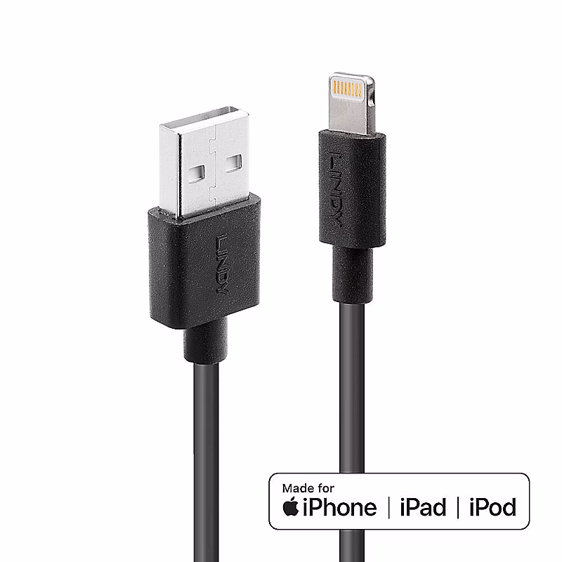 Réseau et téléphonie – Câble USB type A vers Lightning 1m LINDY