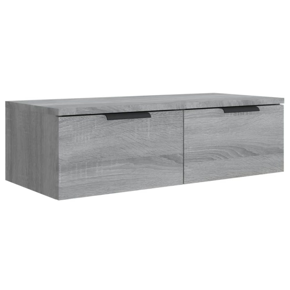 vidaXL Armoire murale Sonoma gris 68x30x20 cm Bois d'ingénierie