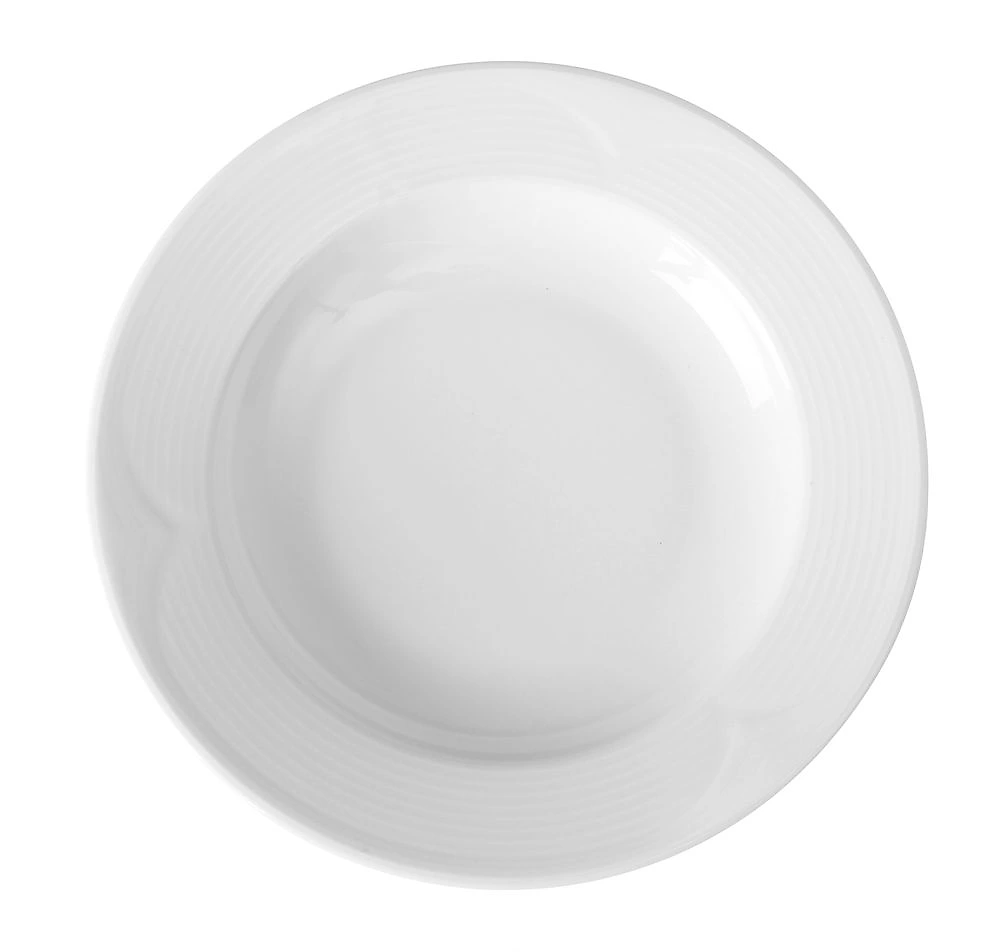 Assiette creuse Porcelaine Blanche Simple 300 mm – Hendi, lot de 6