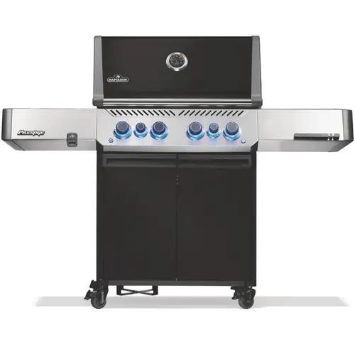 Extérieur qualité:Barbecue gaz noir Napoléon Prestige 500 RSIB - 166 x 66 x 129,5 cm