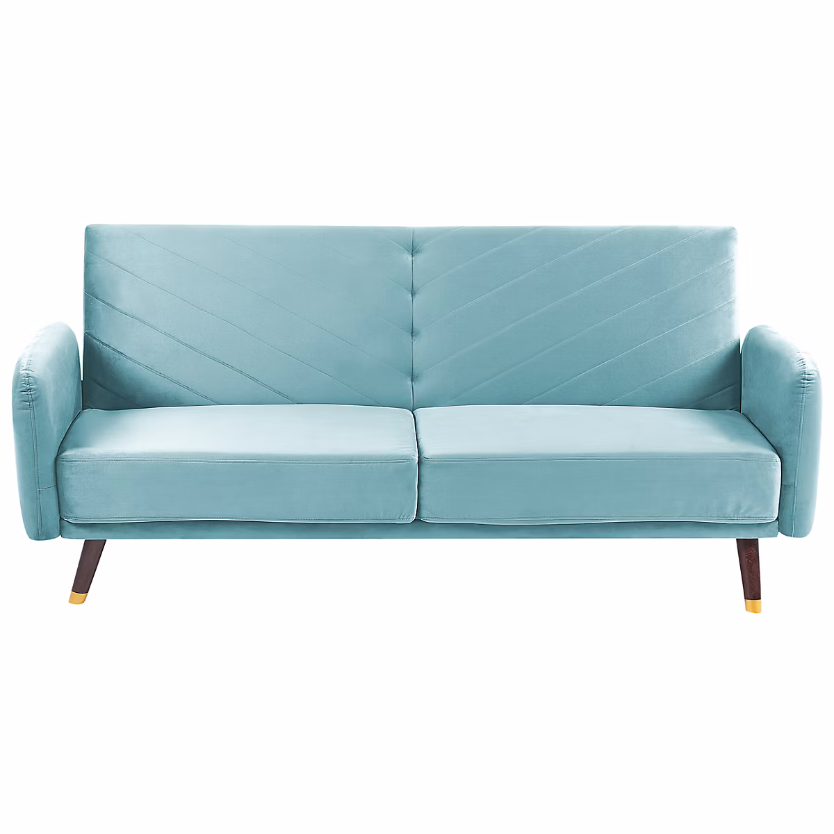 Canapé – lit 3 places SENJA Velours Bleu clair
