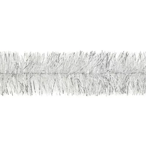 Pour enrichir votre univers jardin:Guirlande scintillante en plastique argent - Ø 75 mm x 2 m