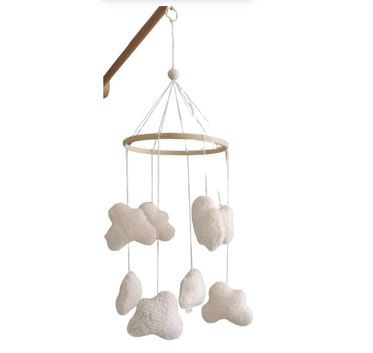 Mobile décoratif nuages blanc