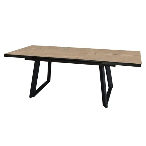 Jardin et solutions:Table Malo avec rallonge automatique en aluminium - 180 x 240 x 100 cm